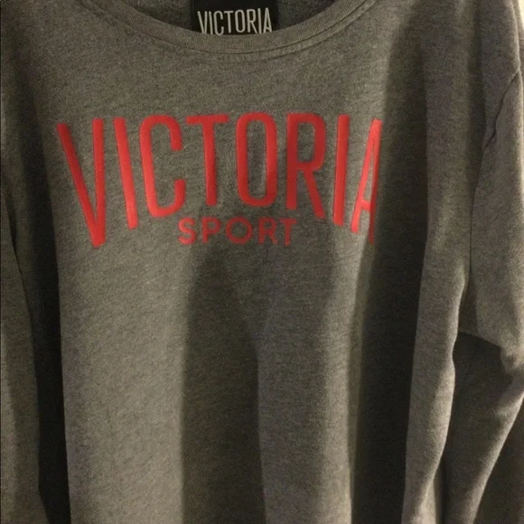 Victoria Sport Gray Long Sleeve Top Size Large - Picture 4 of 4